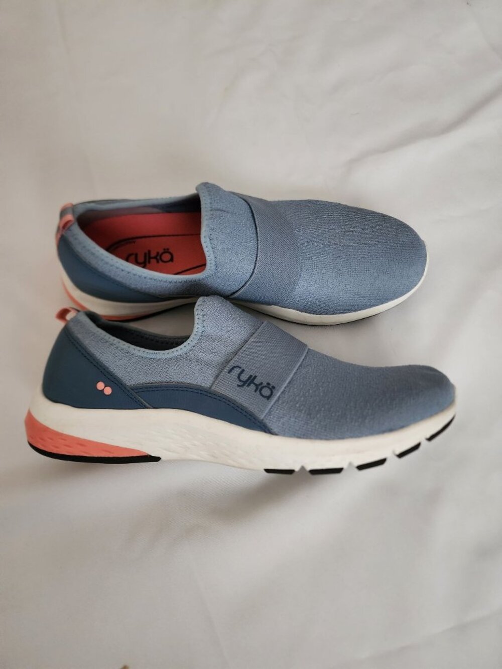 Ryka Women's Citadel Blue Easy Going Slip-On Sneaker Walking Trainers Size 10W - Picture 10 of 16